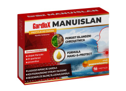 GardloX Manuislan - throat lozenges with Icelandic lichen, Chondrus crispus, marshmallow extract, d-panthenol, Manuka oil and Manuka honey MGO400 +
