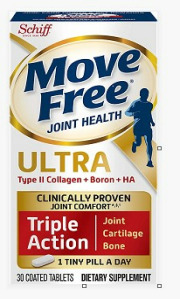 Move Free Ultra Triple Action With Type II Collagen Boron & HA Joint Supplements