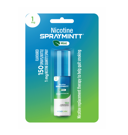Nicotine Spraymint, MIDAS CARE PHARMACEUTICAL PVT. LTD.