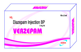Diazepam Injection BP 5mg/ml, 2ml