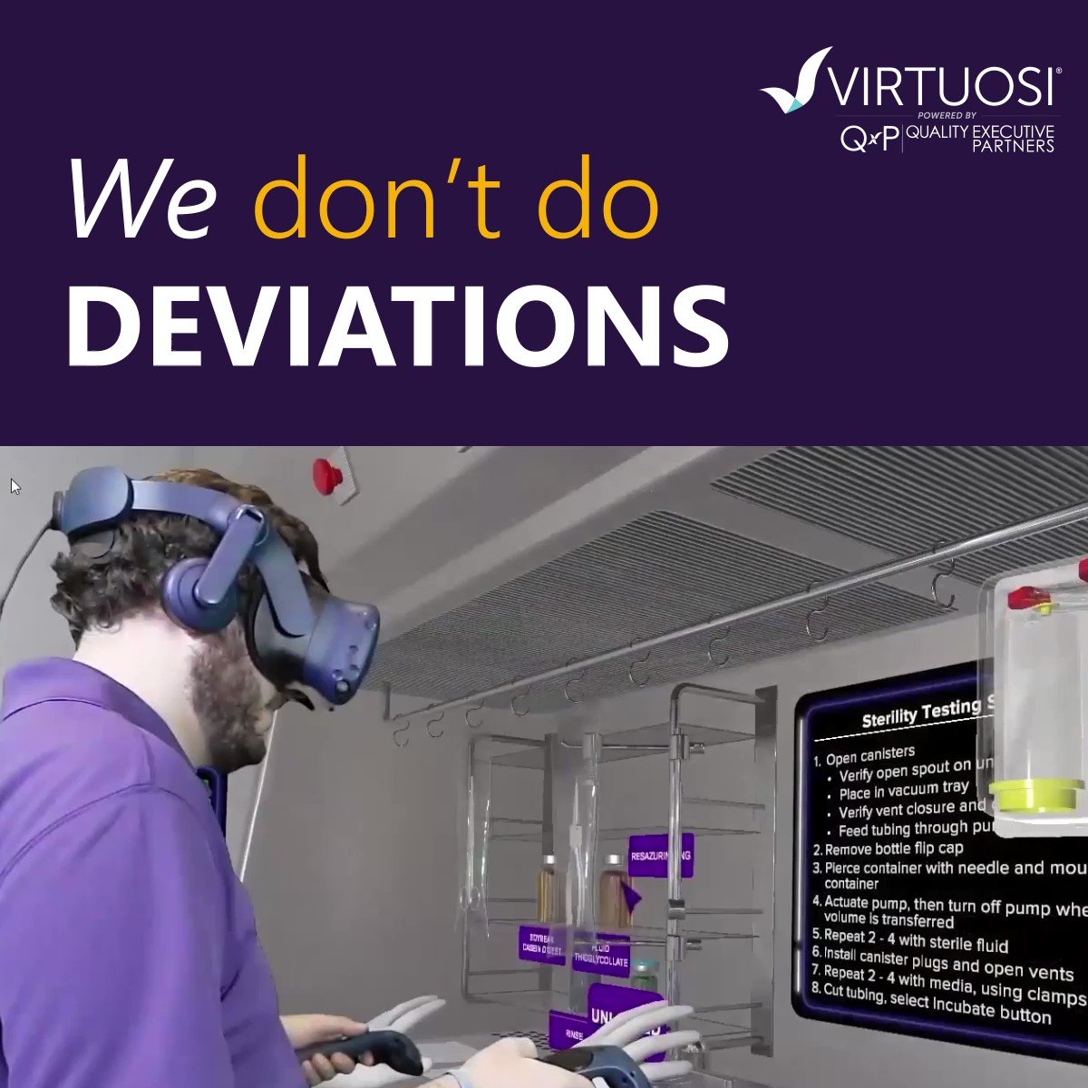 Virtuosi VR powered by QxP