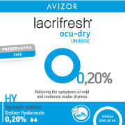 AVIZOR LACRIFRESH OCU-DRY 0,20% UNIDOSE