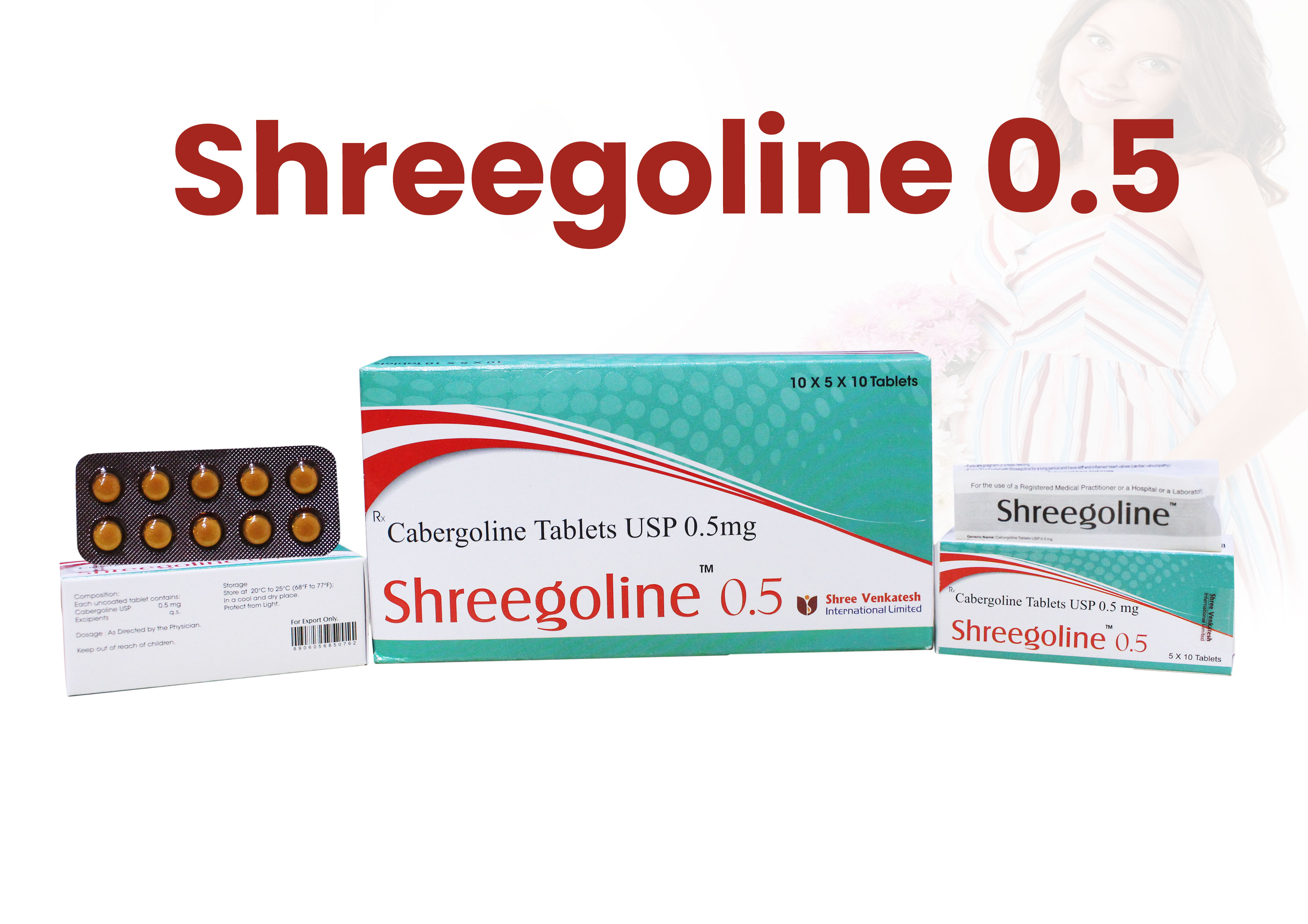 Cabergoline Tablets USP 0.5 mg-Shreegoline 0.5