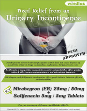 Mirabegron (ER) 25 mg/50 mg and Solifenacin 5 mg/5 mg Tablet