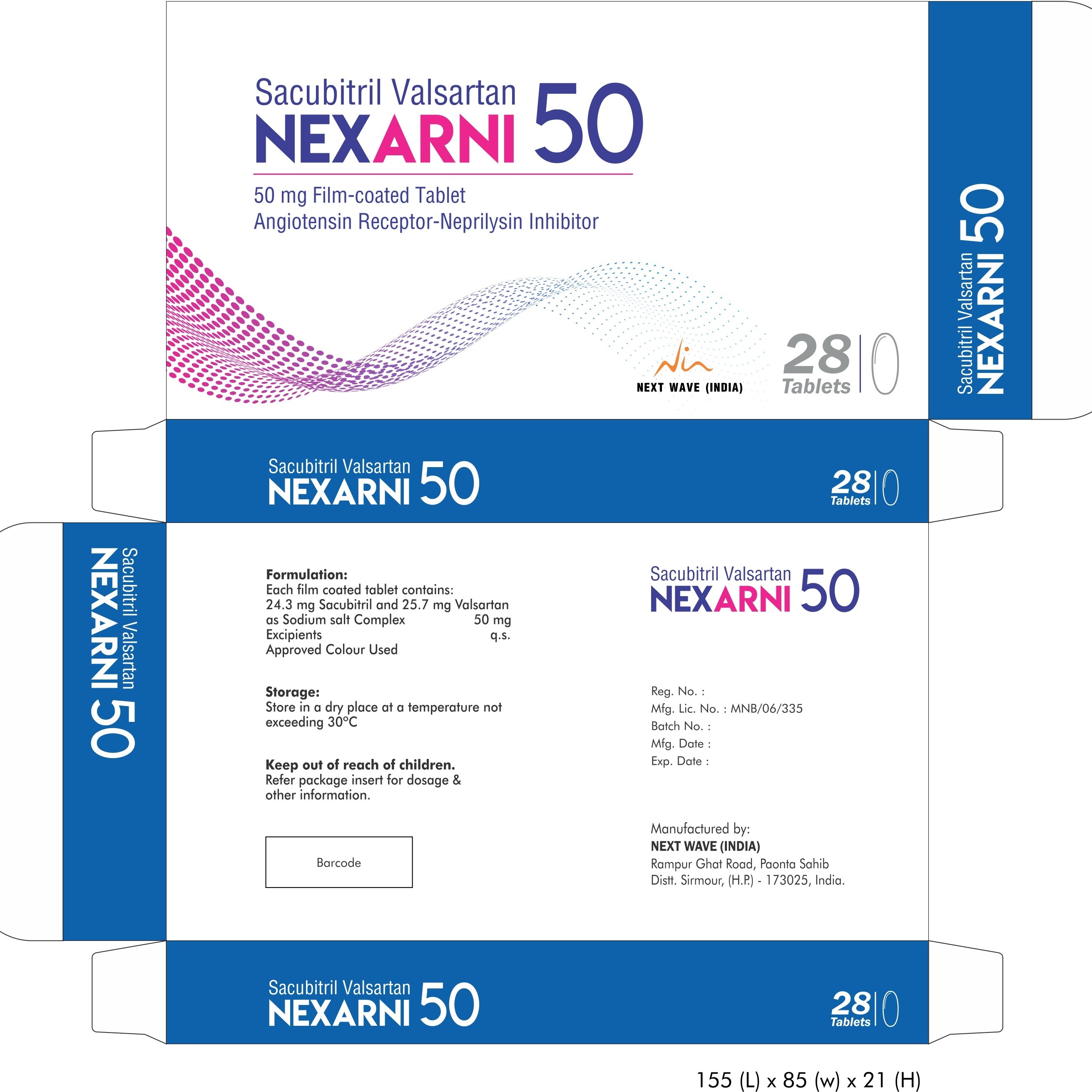 NexArni 50 [Valsartan with Sacubitril Tablets]