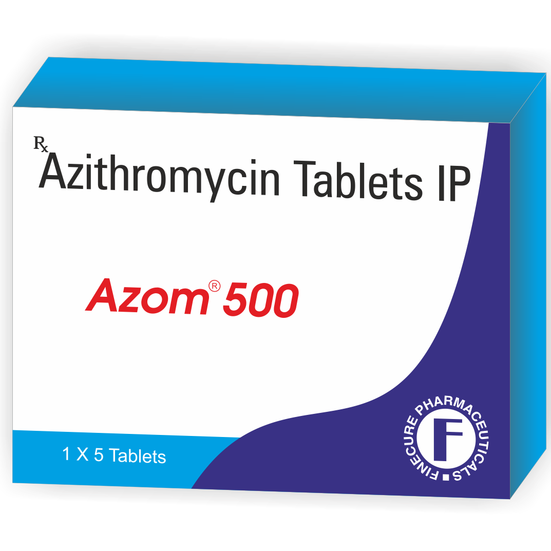 Azithromycin 100 mg DT / 250 mg / 500 mg Tab / 200 mg per 5 ml Suspension (Azom)
