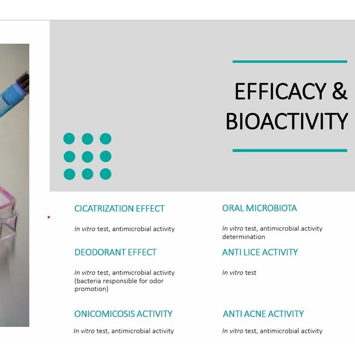 Eficaccy tests in vitro