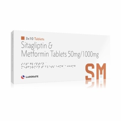 Sitagliptin & Metformin Tablets 50mg/1000mg