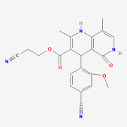 2-Cyanoethyl 4-(4-cyano-2-methoxyphenyl)-2,8-dimethyl-5-oxo-1,4,5,6-tetrahydro-1,6-naphthyridine-3-carboxylate
