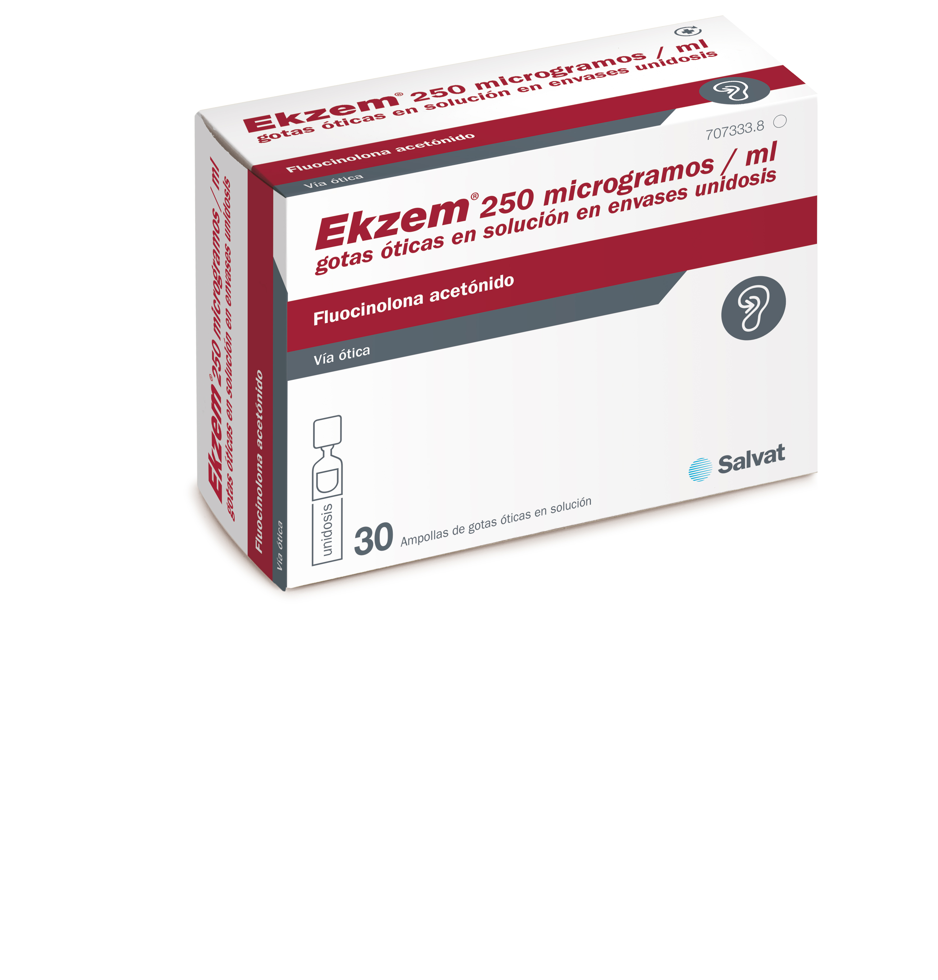 Ekzem 0.25 mg/ml - Otic eczema - single-dose vials - otic solution Rx