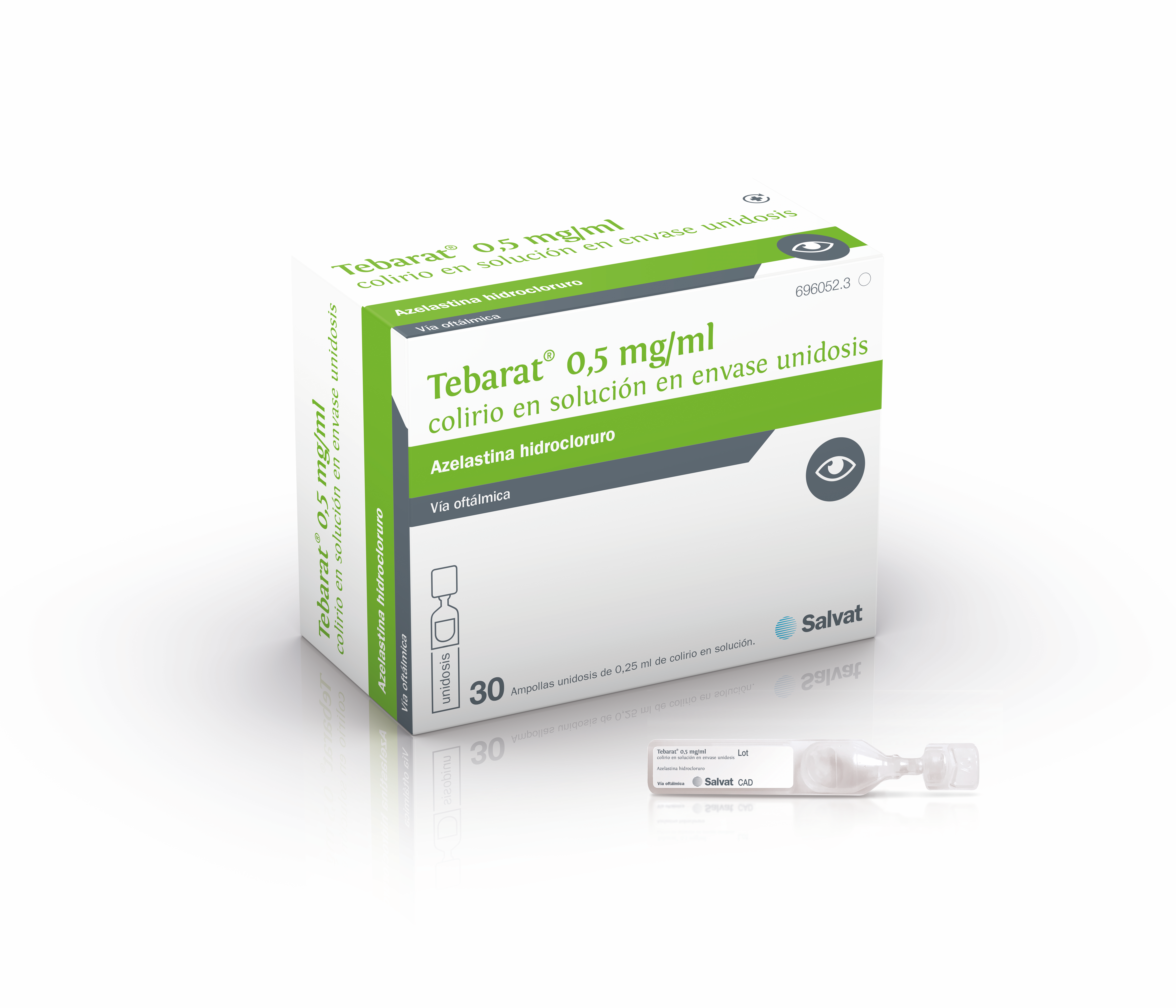 Tebarat 0.5 mg/ml - Allergic conjunctivitis - single-dose vials eye drops - Rx