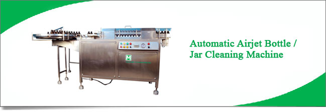 Automatic Airjet Bottle / Jar Cleaning Machine - Mebcm-120