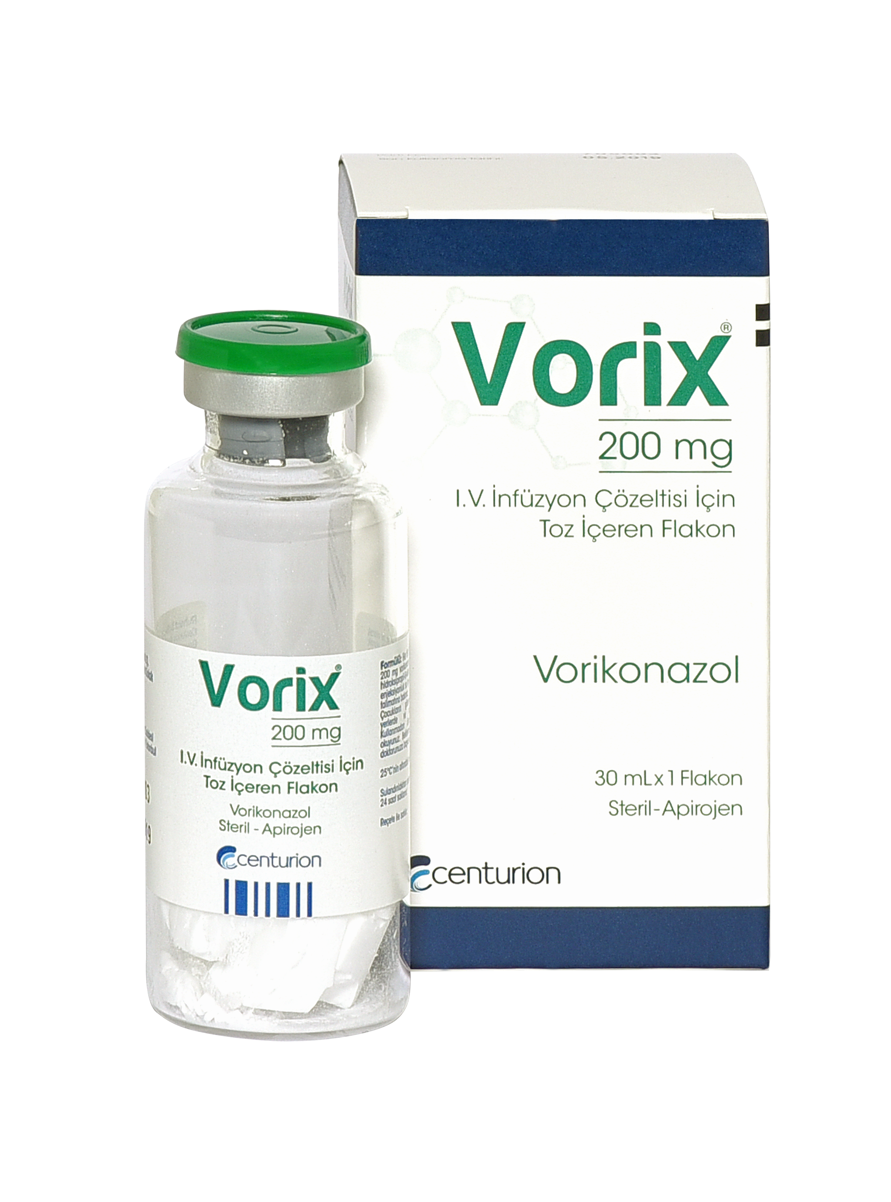 Voriconazole 200 mg powder and solvent for solution for infusion