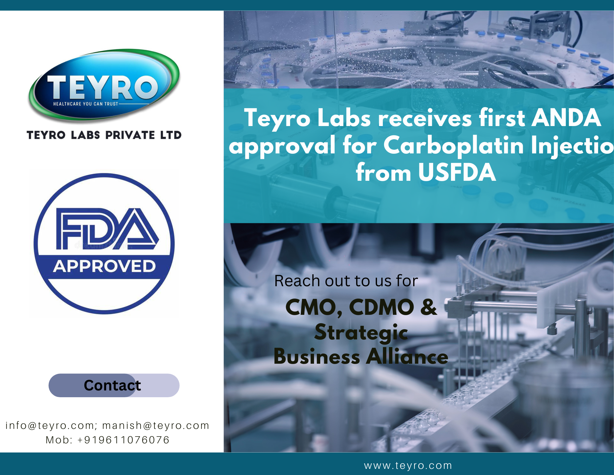 USFDA Approved CMO & CDMO