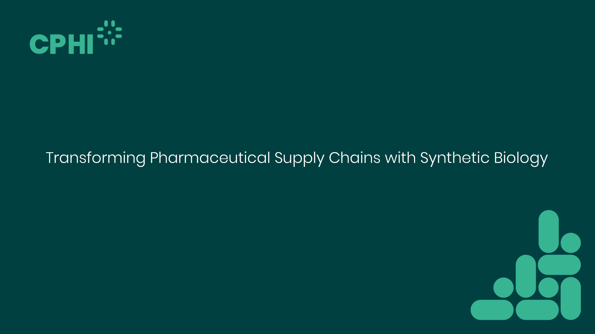Transforming Pharmaceutical Supply Chains with Synthetic Biology