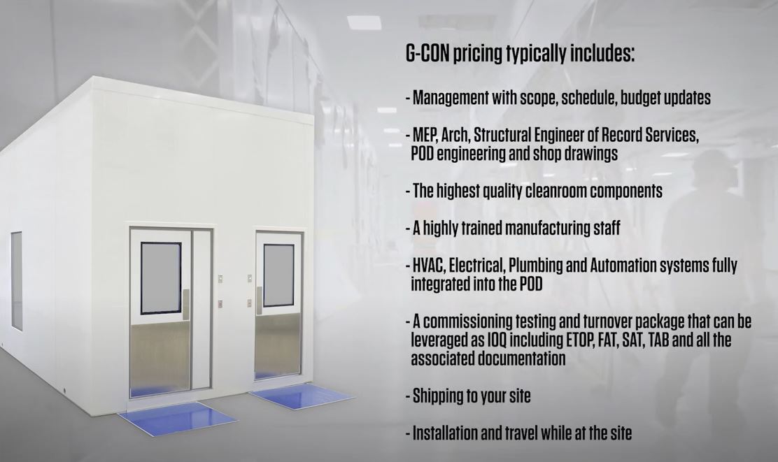 Creating Biopharmaceutical Manufacturing Control with G-CON Cleanroom PODs
