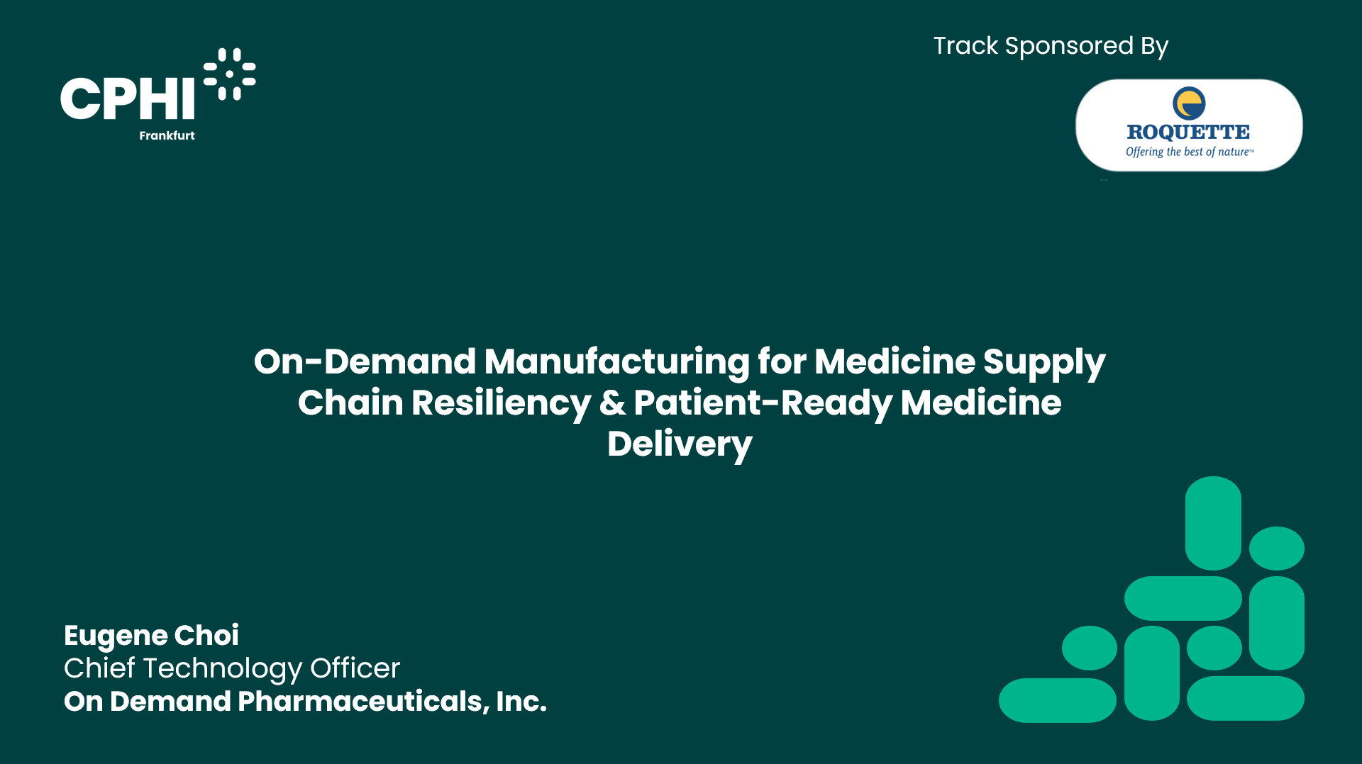 On-Demand Manufacturing for Medicine Supply Chain Resiliency & Patient-Ready Medicine Delivery