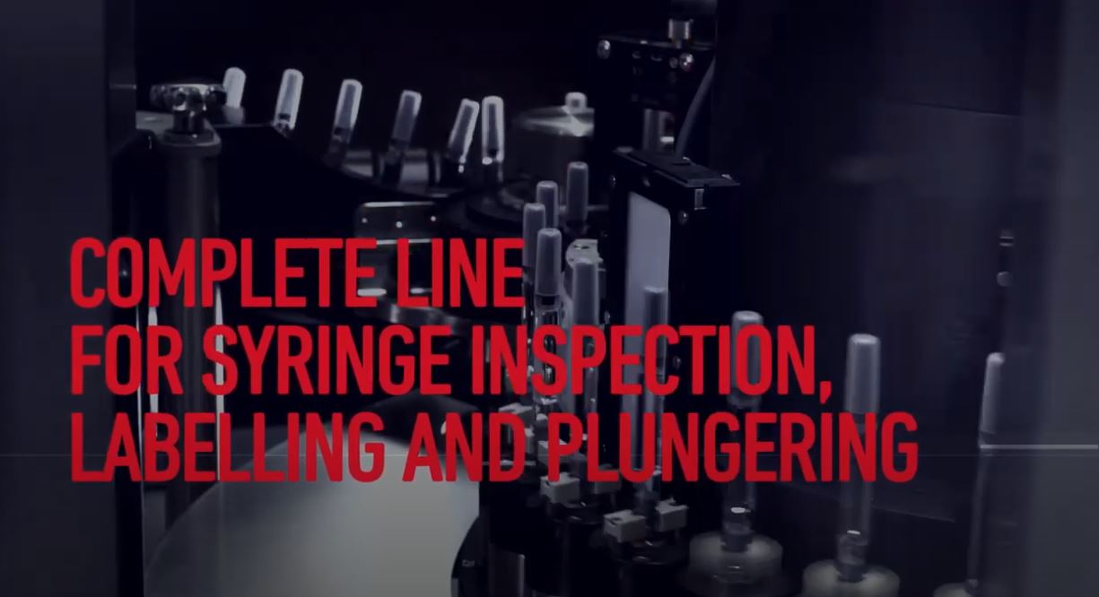SA12J and COMBI 12 PL: Syringe Inspection, Labelling and Plungering - Teaser Machine