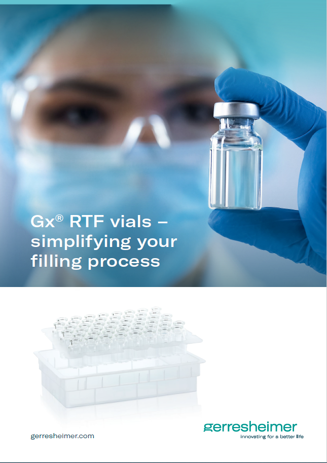 Primary Packaging Glass - Gx® Ready-to-fill Vials