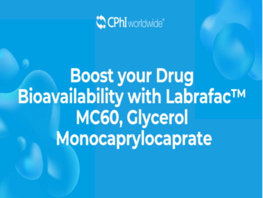 Boost your Drug Bioavailability with Labrafac™ MC60, Glycerol Monocaprylocaprate