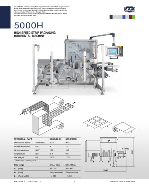 5000H Strip packaging horizontal machine