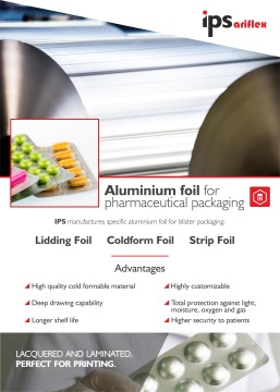 Aluminium foil for Pharmaceutical packaging