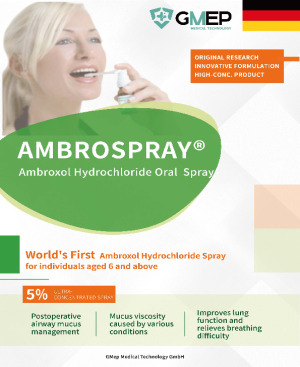 AmbroSpray®, differentiated Ambroxol HCl 50 mg/mL oral spray
