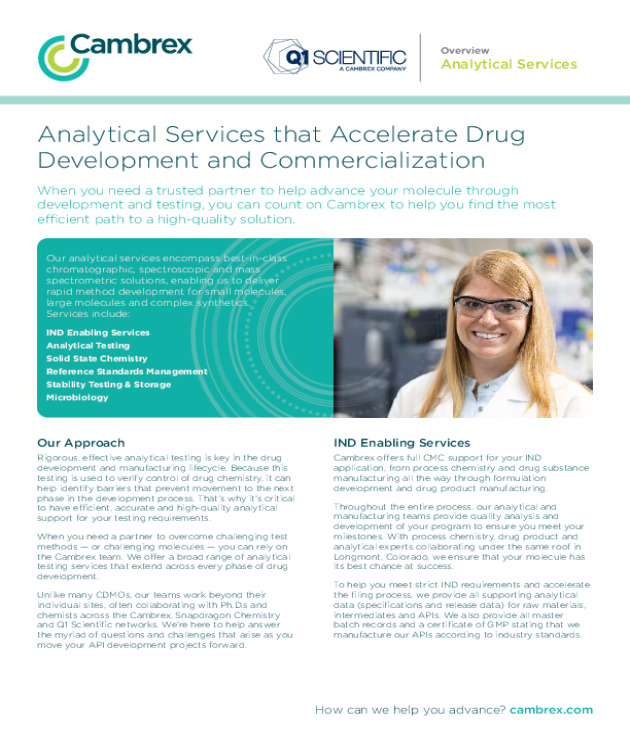 Analytical Services Overview