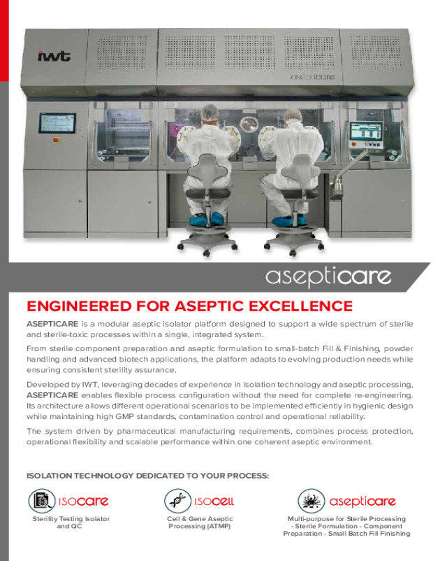 ASEPTICARE - Multipurpose Isolator