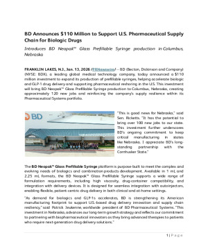 BD Announces...