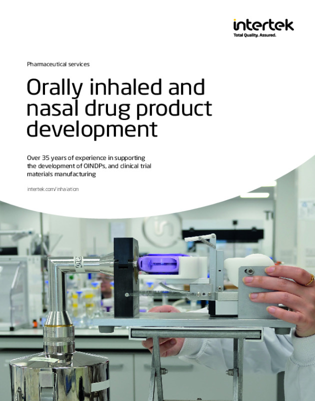 Brochure - Orally Inhaled &  Nasal Drug Product Development