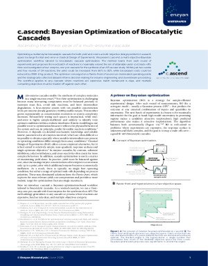 c.ascend: Bayesian Optimization of Biocatalytic Cascades