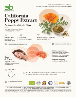 California poppy dry extract – product sheet