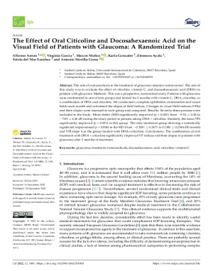 Clinical Trial: Glaucoma improvement of vision with Brudy Glauco