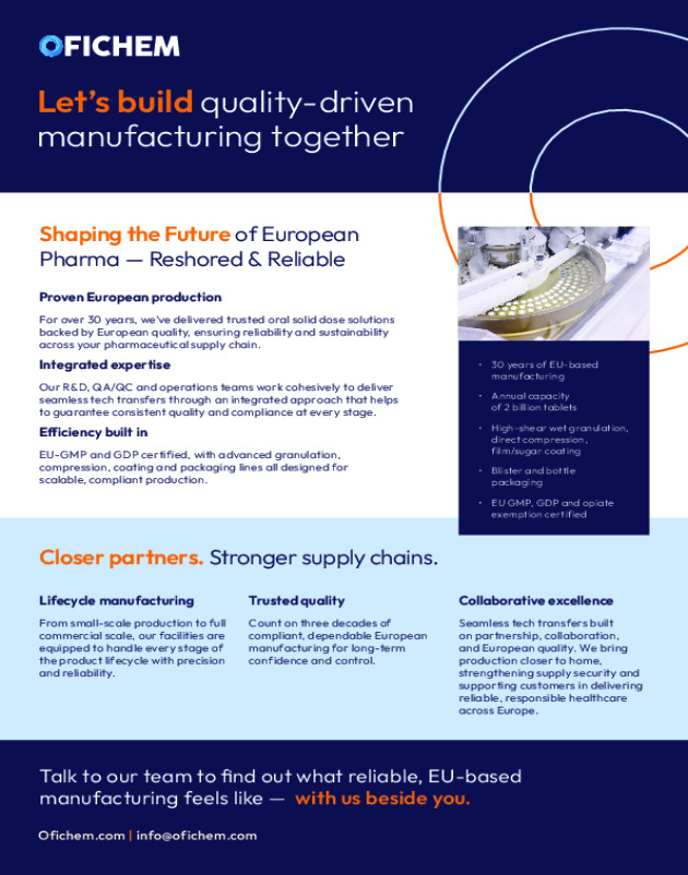 Drug Product Manufacturing Brochure