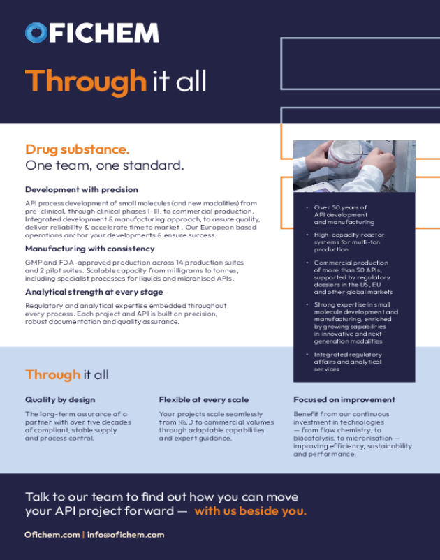 Drug Substance Sell Sheet