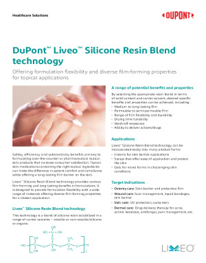 DuPont™ Liveo™ Silicone Resin Blend technology