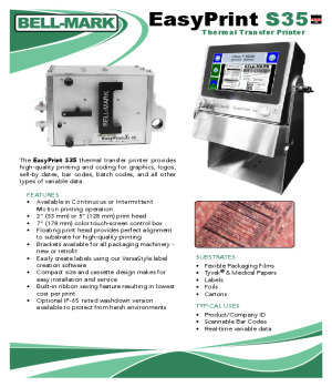 EasyPrint S35 Thermal Transfer Printer