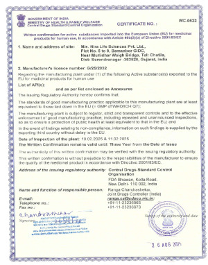 EUWC [European Written Confirmation]