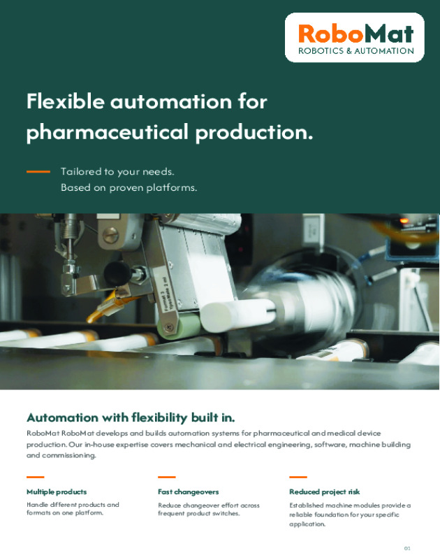 Flexible automation for pharmaceutical production