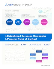 GBA Group Pharma: Fields of Expertise (Short Overview)