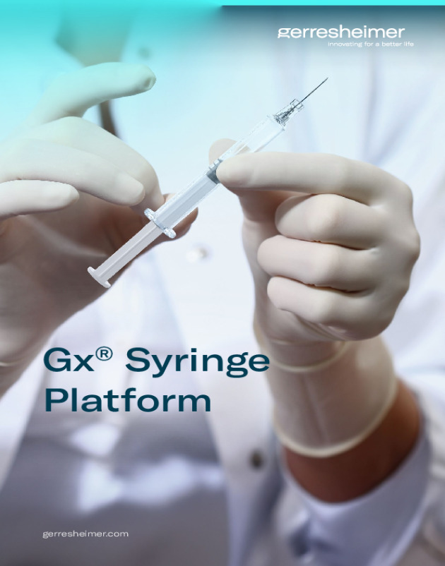 Gx prefillable Syringe Portfolio (Glass & COP Options)