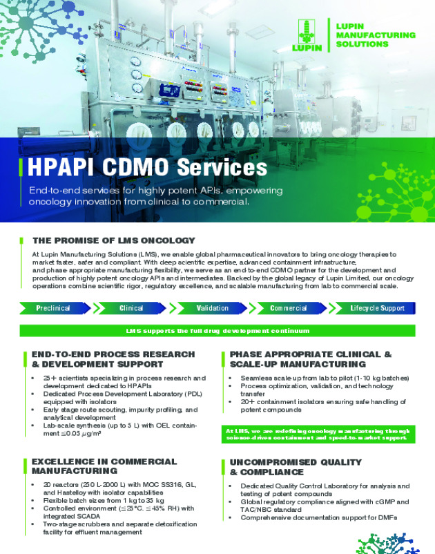 HPAPI CDMO Services