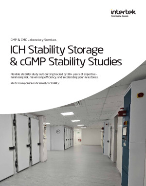 ICH Stability Storage   & cGMP Stability Studies