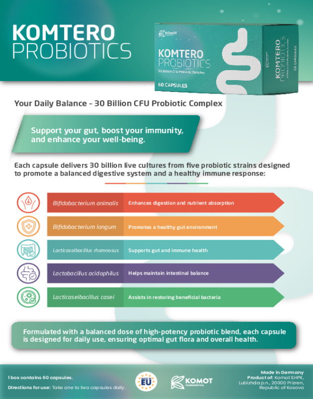 Komtero probiotics brochure