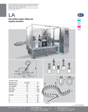 LA Filling and capping monobloc