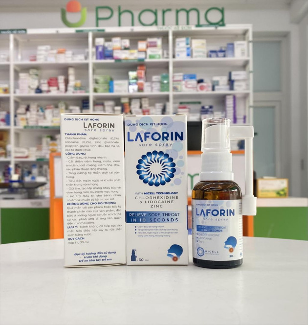 Laforin sore spray Chlorhexidine Gluconate
