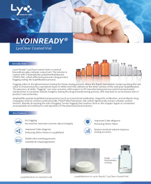Lyo Innovation Product_LYOINREADY Coated Vial