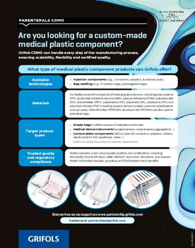 Medical plastic components