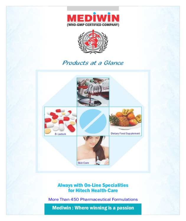 Mediwin Pharmaceuticals Export List